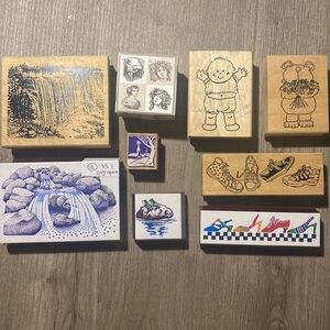 A lot of Ink Stamps